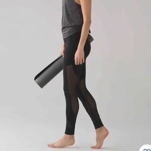 Lululemon Hot Like Agni Mesh Pants *8* Full On Luxtreme